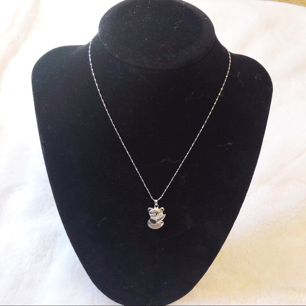 Sterling Silver Adorable Panda Necklace - Picture 4 of 8